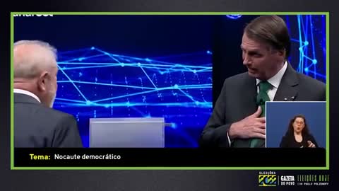 Eleições 2022 2º Turno Debate TV BAND 16,10,22 Bolsonaro vs Lula (Gazeta do Povo) 2022,10,17