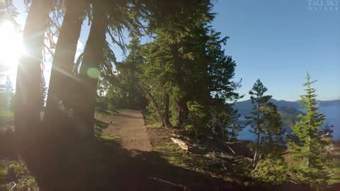 Tradmill Virtual Hike - Crater Lake, (Oregon) Rim Hike - Discovery Trail