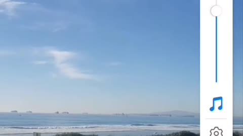 Container ships off the coast of California 1-19-21