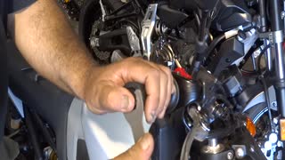 Lidlox Helmet Lock Installation on a Yamaha FZ09