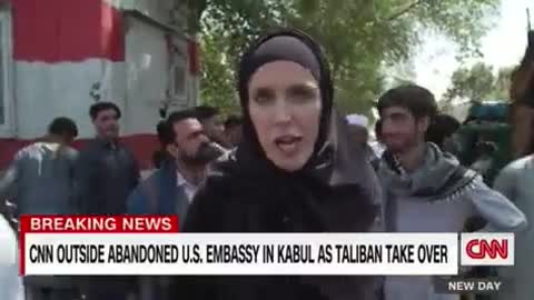 CNN Reporter Says The Taliban "Seem Friendly" While Chanting "Death To America