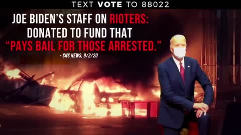 Trump ad showing support for Law and order 19