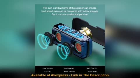 ❤️ XDOBO X8 Portable Speaker Bluetooth 5.0 60W Deep Bass Soundbar with IPX5 Waterproof Speaker 360°