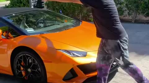 Smashing a Lamborghini on the streets!