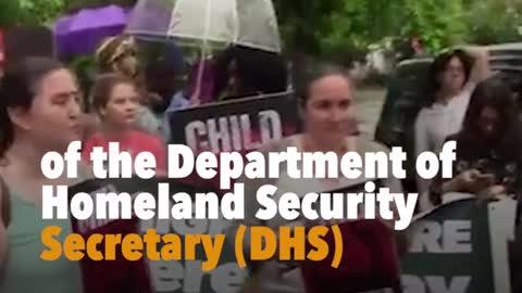 Protesters Gathered Outside DHS Secretary Kristjen Nielsen’s Home