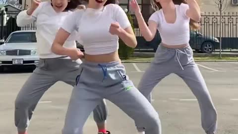 Funny dance girl