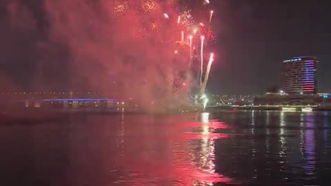 Dubai Dhow Cruise Fireworks 💥 Show