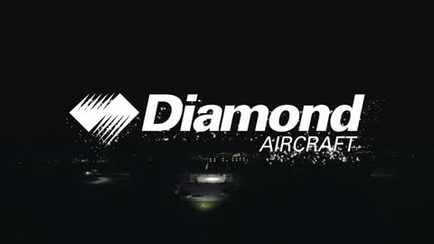 At night at Diamond Aircraft