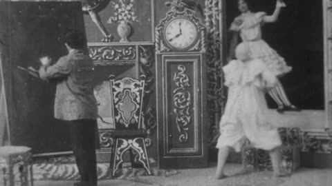 The Artist's Dilemma (1901 Original Black & White Film)