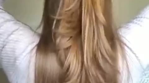 New high ponytail hairstyle for school