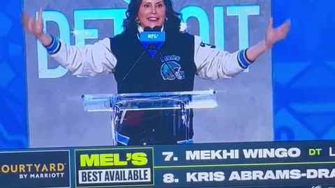 Michigan Governor Gretchen Whitmer Booed at the NFL Draft in Detroit