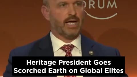 He gets it Heritage President at WEF Davos 2024