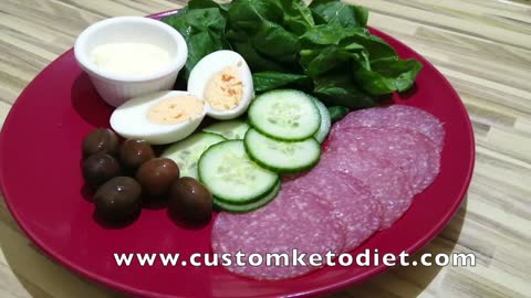 **BEST** Keto Diet Recipe - Simple Salami Platter