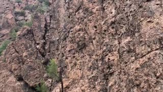 Crazy cliff dive