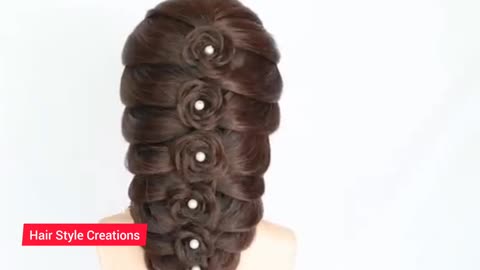 Beautiful hair style for wedding