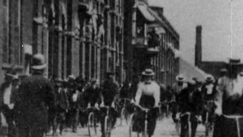 Parke Davis' Employees (1899 Original Black & White Film)