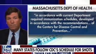 Tucker Responds to the CDC’s Attempt to “Fact Check” Him Childhood Vax Schedule