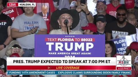 FULL SPEECH: Roseanne Barr Speaks at rally in Hialeah, Florida - 11/8/23