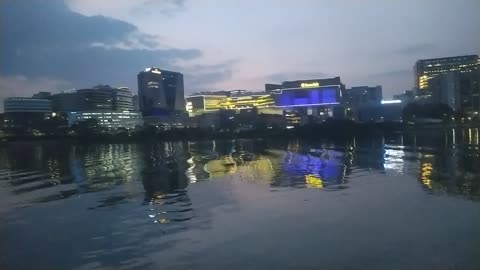 Hyderabad city inorbit mall night view