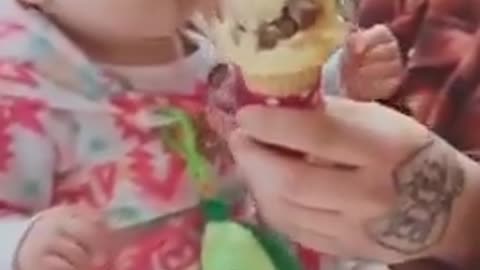 A Baby & An Ice Cream