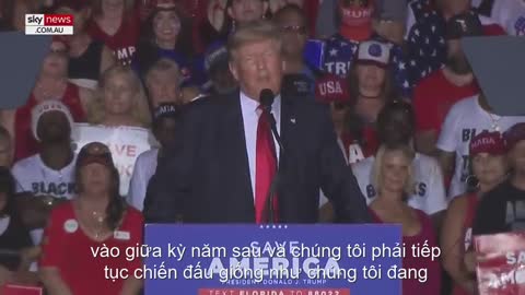 Donad Trump "sleepy Joe chỉ là tên bù nhìn", tôi sẻ lấy lại White House