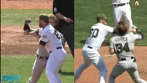 Bryce Harper and Hunter Strickland throw punches at each other, a breakdown 2020-2021