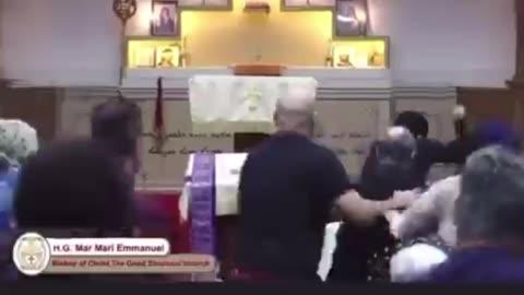 GRAPHIC | Bishop Mar Mari Emmanuel stabbed during live church service