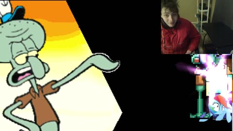 Steve From Minecraft And Rainbow Dash VS Squidward Tentacles In An Epic Battle In MUGEN Video Game