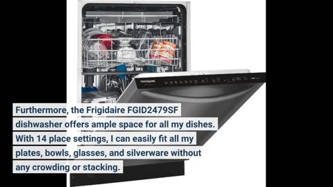 Frigidaire FGID2479SF 24" Energy Star Fully Integrated Built-In Dishwasher with 14 Place Settings 7
