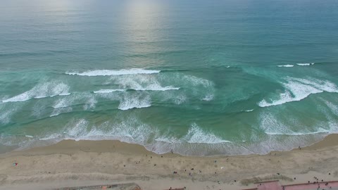 BEACH AERIAL FOOTAGE ..