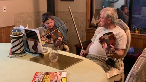 Violin with grandpa