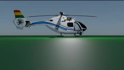 Blender Animation: flying helicopter