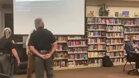 Man gets escorted out of the Lakota School Board meeting for speaking out against mask mandates