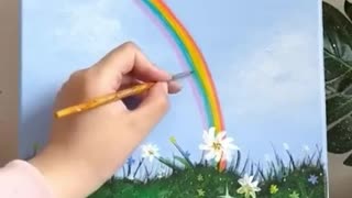 Rainbow painting (short video)