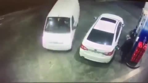 He sprayed petrol on the robbers