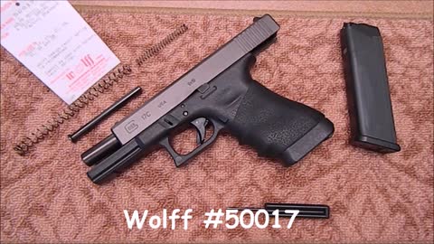 Glock 17 Wolff Guide Rod and Spring Installation