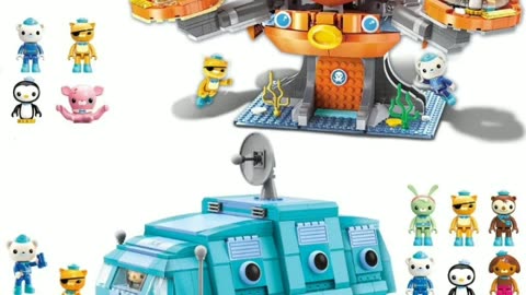 Building Blocks Octopod GUP-A Desktop Decoration Puzzle Assembling Model Toys Birthday Gifts