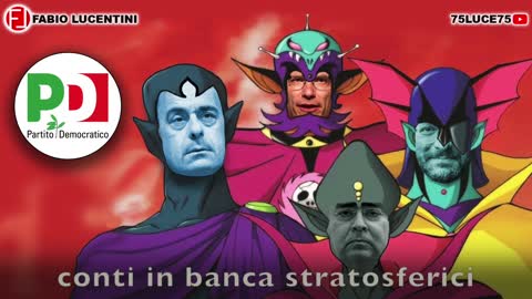 COL PD NO di Fabio Lucentini parodia UFO ROBOT VERSO LE ELEZIONI ITALIANE DEL 25 SETTEMBRE PER LE DIMISSIONI DEL NOTO MASSONE,GESUITA E SIONISTA MARIO DRAGHI CAMPAGNA ELETTORALE