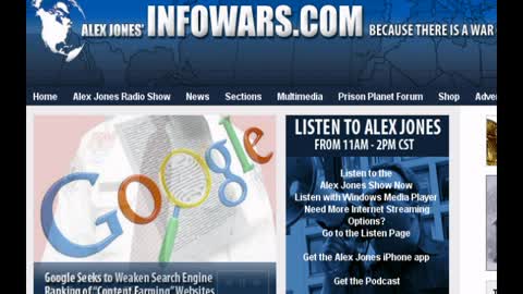 ALEX JONES SHOW FULL EPISODE JAN 24 2011 MONDAY ARCHIVE