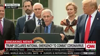 Dr. Anthony Fauci praises Trump coronavirus response