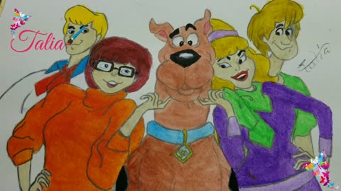 Scooby Doo How to Draw with Acrylic