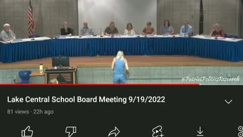 LAKE CENTRAL School Board Meeting, 09/16/2022 - Marxist BLM poster in classrooms