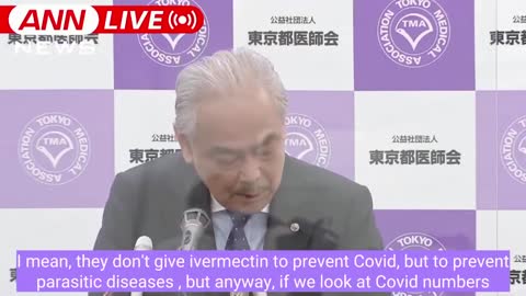 Tokyo's Medical Assoc. Chairman Recommends Ivermectin to ALL COVID Patients