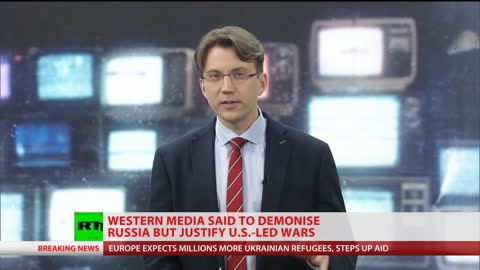l'approccio dei media occidentali al "giornalismo".Demonizzare la Russia e i non alleati agli USA tutti come "regimi" e "dittatori" mentre giustificare tutte le guerre guidate dagli USA e i suoi alleati come giuste