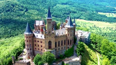 Hohenzollern Castle, Neuschwanstein Castle, two castles in southern Germany
