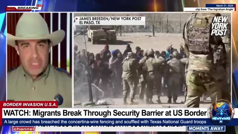 WATCH: Migrants Break Through Security Barrier at US Mexico Border