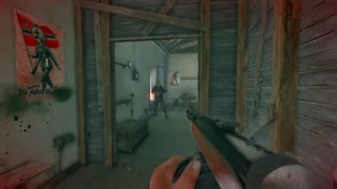 Enlisted | Russian Assault trooper cleans the barrack of enemy with PPD 40 machine pistol!