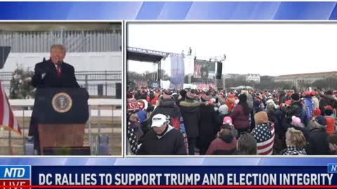 Trump Rally DC Jan 6th - says " BULLSHIT!" crowd erupts!