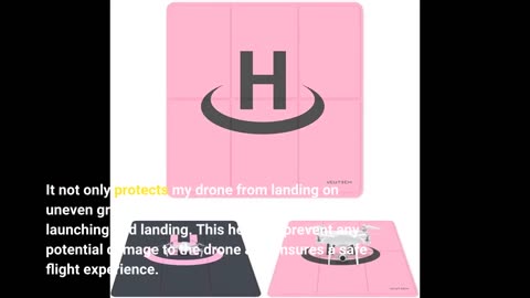 VCUTECH Drone Landing Pad Weighted 25 inch(65cm) for DJI Mini 3 Pro Accessories, Mavic 3, Mavic...