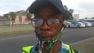 Northlink Parow campus students preparing to march to Bellville 2